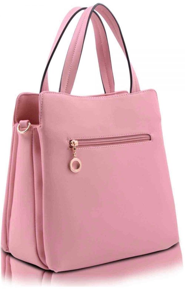 Colette Green-Pink Grab Bag with Gold Etched Metal and Detachable ...