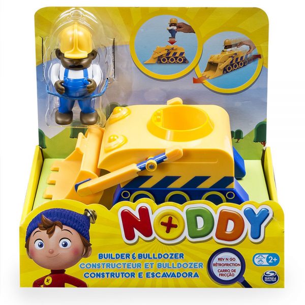 Noddy Pullback Rev n Go Vehicle and Figure - Builder and Bulldozer