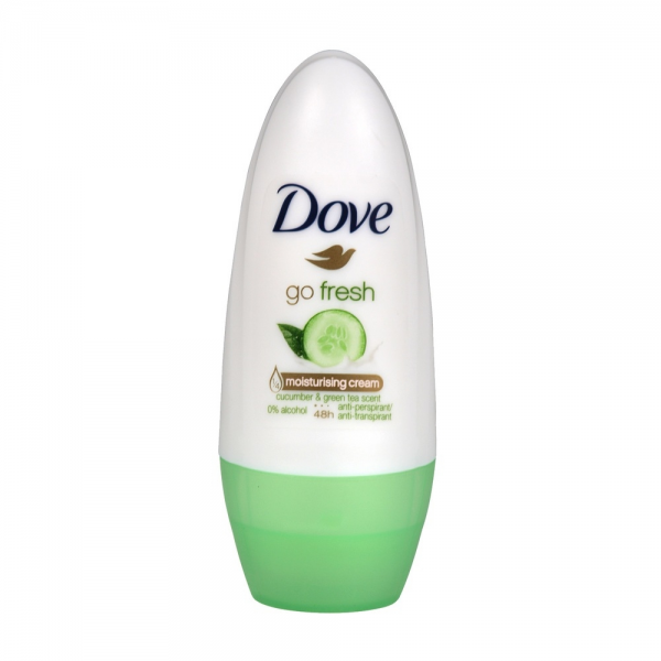 5 x Dove Go Fresh Anti-perspirant Deodorant Roll On Cucumber 50ml