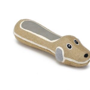 Beeztees Toy Doxie Rubber and Fabric Dog - 22.5 cm
