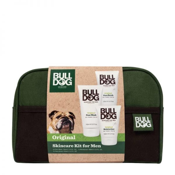 Bulldog Original Skincare Wash Bag Kit With Lip Balm