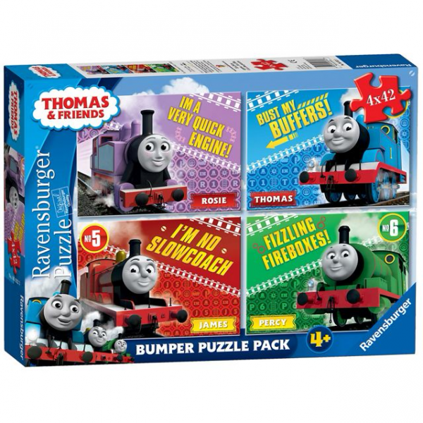 Ravensburger Thomas & Friends - 4 x 42pc Jigsaw Puzzles Bumper Pack - 4 Years +
