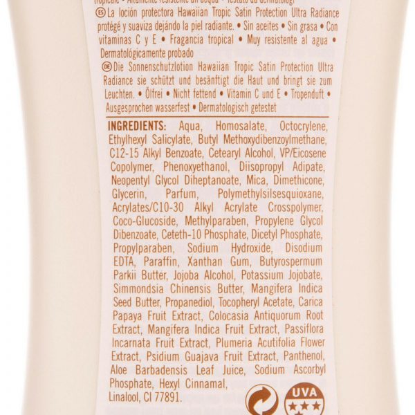 2 X 180ml Hawaiian Tropic Satin Protection Ultra Radiance SPF 50