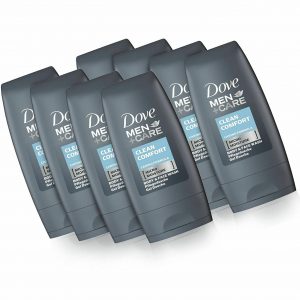 8 X Dove Men + Care Clean Comfort Body and Face Wash Travel Size 55 ml