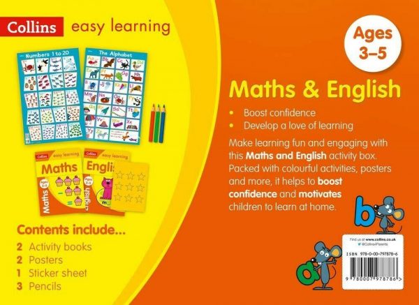 Maths and English Activity Box Ages 3-5: Collins Easy Learning