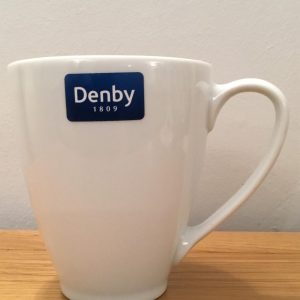 4 x Denby White Coffee Mugs
