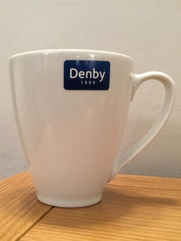 4 x Denby White Coffee Mugs