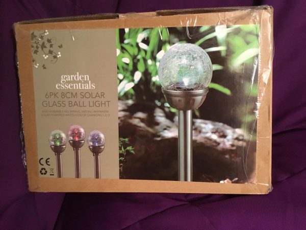Garden Essentials 6 Pack 8cm Colour Changing Glass Ball Light