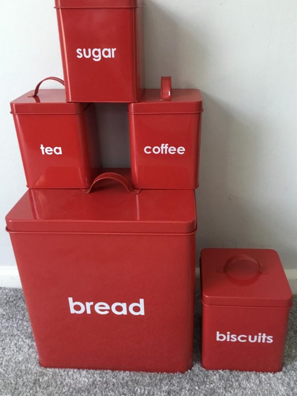 Wilko Red 5 Piece Storage Set
