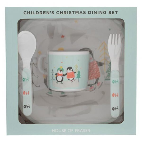 Linea Melamine Childrens Christmas Dining Set