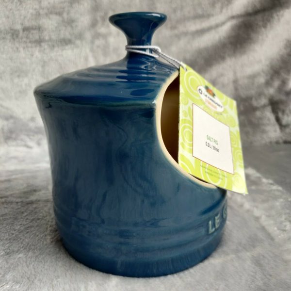 Le Creuset Stoneware Dark Marseille Blue Salt Pig kitchen 0.3L / 10oz