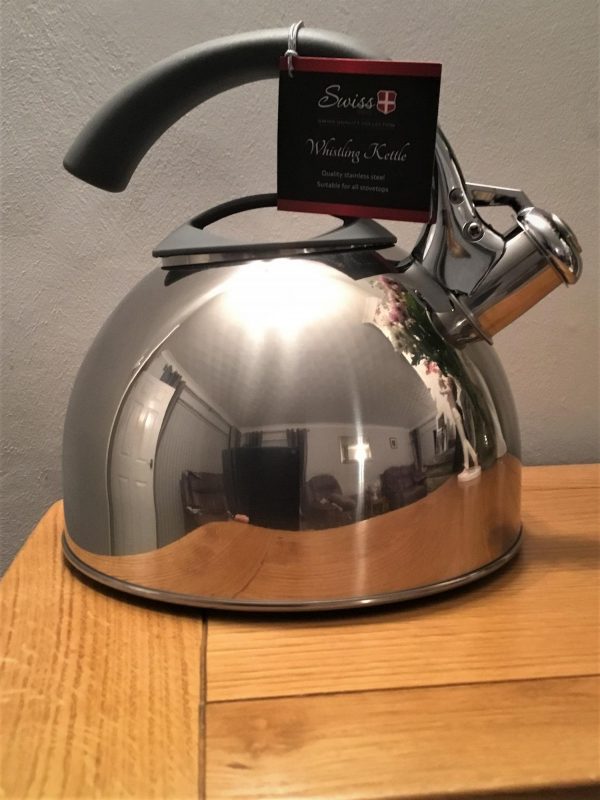 SWISS PRO Stainless Steel Whistling Kettle 2.3L