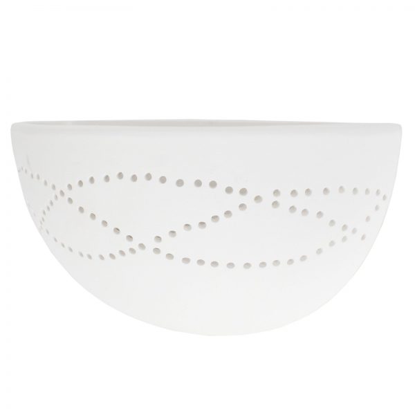 B Light Boutique - Morris Punched Ceramic Wall Light