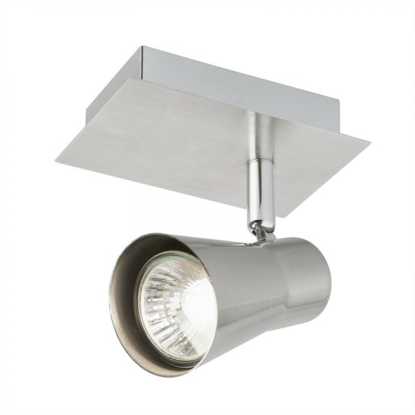 2 x Verve Design - Swansea Brushed Stainless Steel Adjustable Single LED Spotlight
