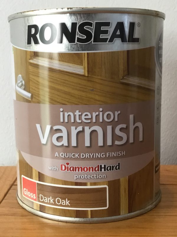 RONSEAL Interior Varnish - Quick Drying - Dark Oak Gloss