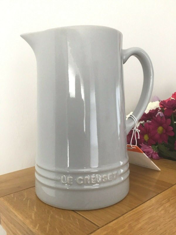 LE CREUSET Large Ceramic MIST GREY Jug/Pitcher 1.5L