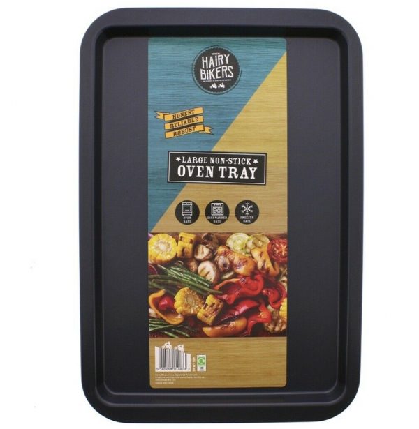 2 x The Hairy Bikers Large Non Stick Oven Tray 43 x 29cm